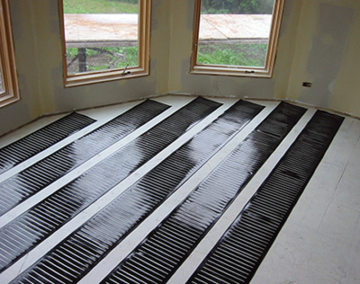 FloorHeat STEP floor heating element.